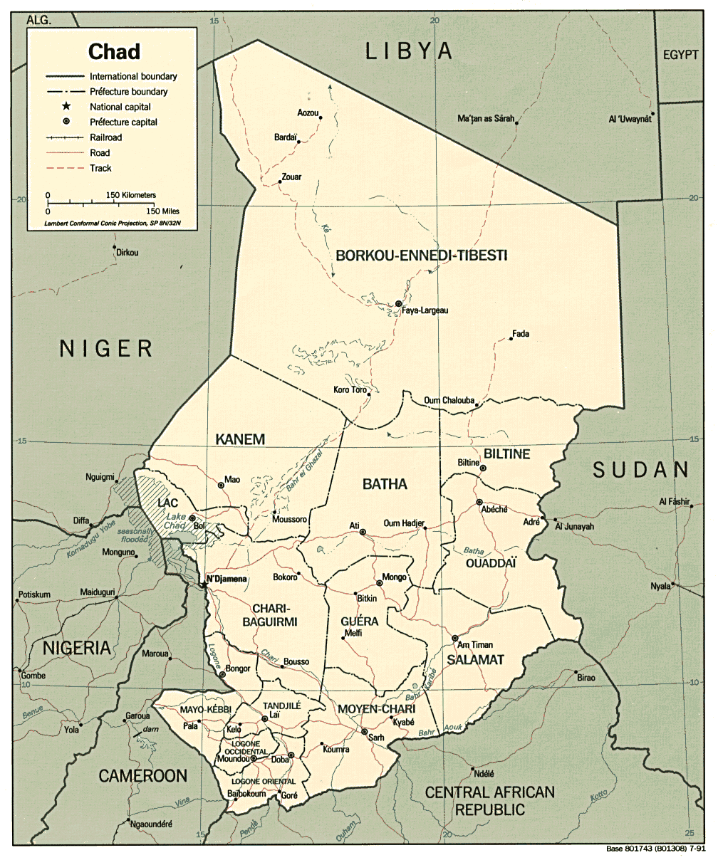 tchad carte